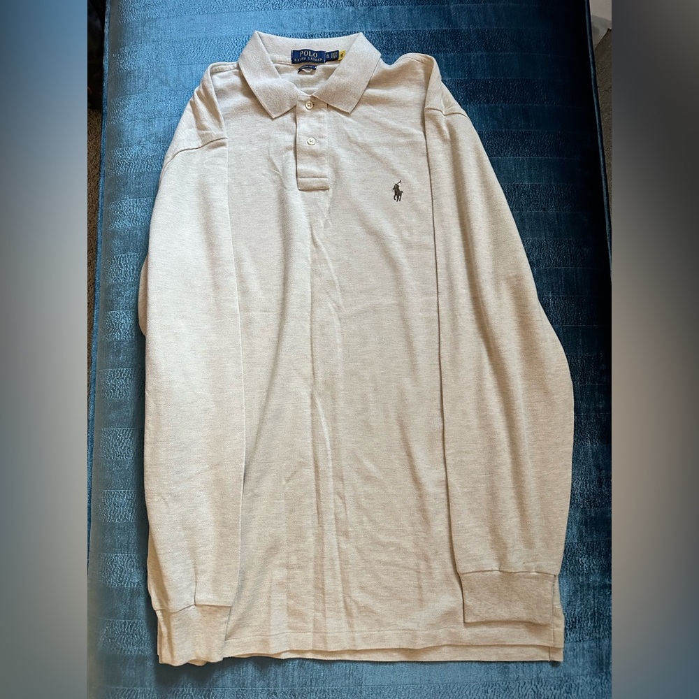 ๐ POLO RALPH LAUREN ๐ 100% Cotton Long sleeve polo shirt - Picture 4 of 5